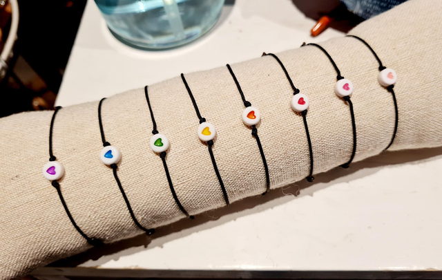 Bracelet d'amitié nylon noir ajustable (adulte et enfant)