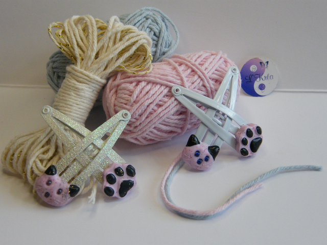 Chatons Rose Clair/Blanc