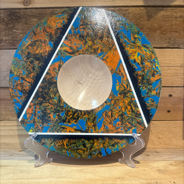 Sycamore Bowl Textured and Coloured 