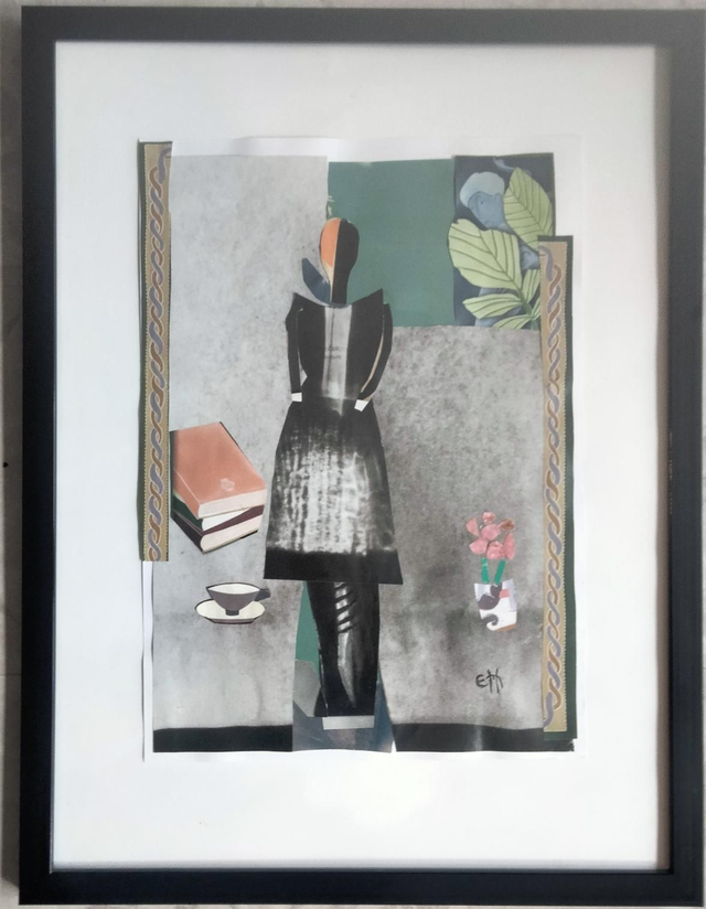 Collage Pièce Unique création Elsahee 