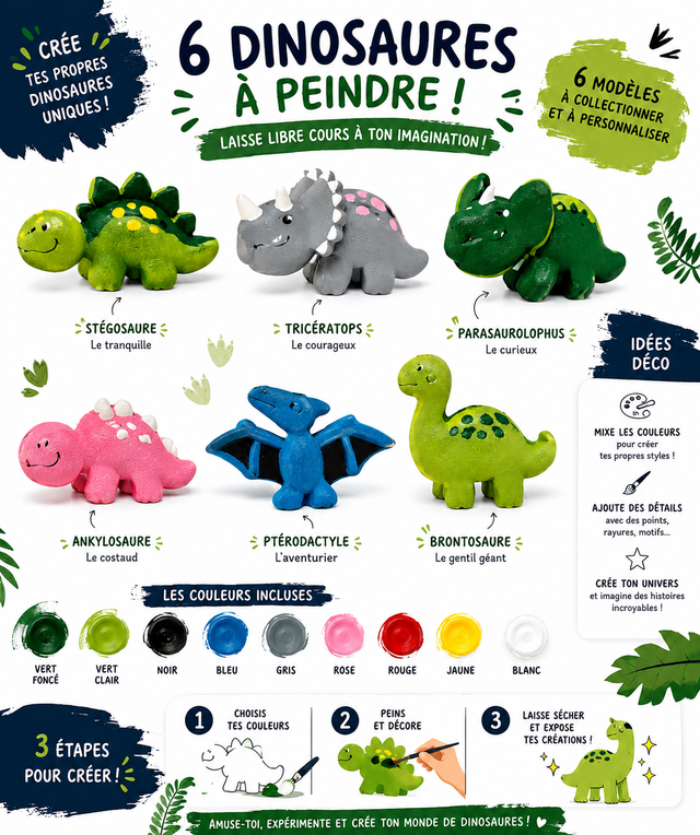 Kit De Peinture Dinosaure