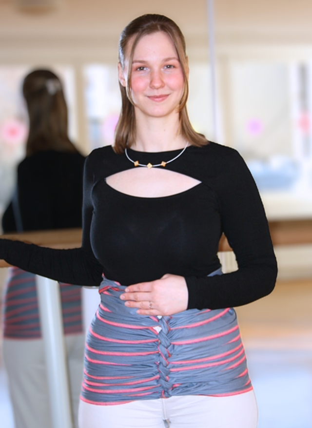 Bengkung Belly Binding | Graublau | 100% Bio-Baumwolle | Handmade in Germany