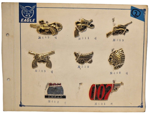 WIld West, James Bond, Man from U.N.C.L.E. children&#039;s belt buckle accessories