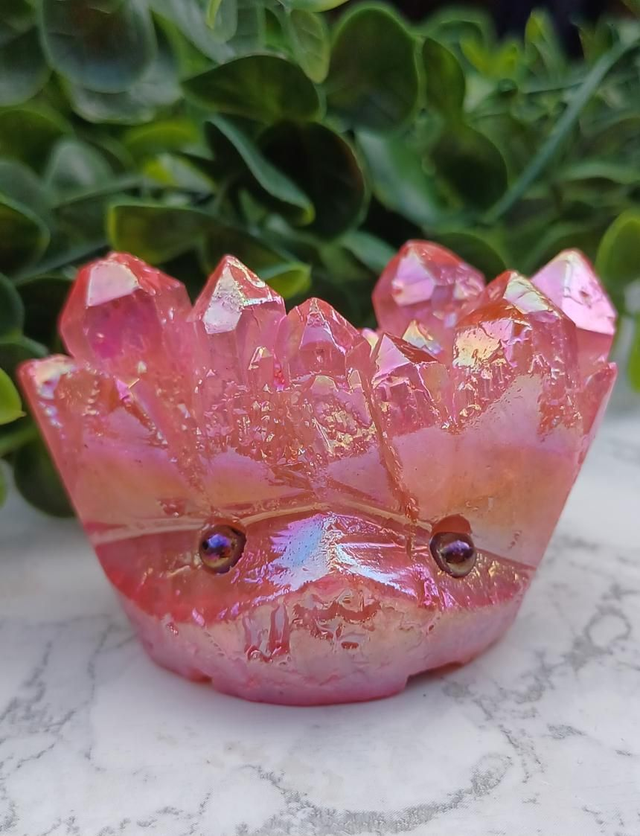 Crystal Critter Fae. Aura Quartz