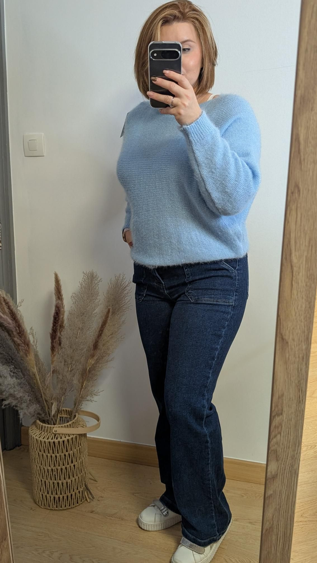 Pull "Anna" TU 34/42 bleu ciel