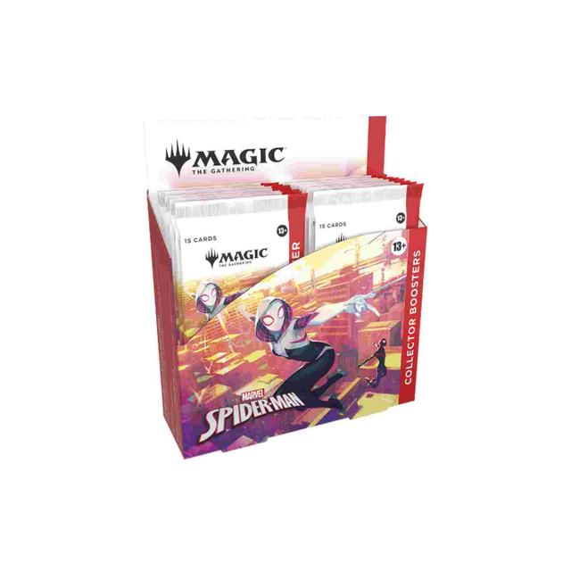 6) Booster Box Collector's Marvel Spiderman English Display Sealed Magic the Gathering - Small Damage!