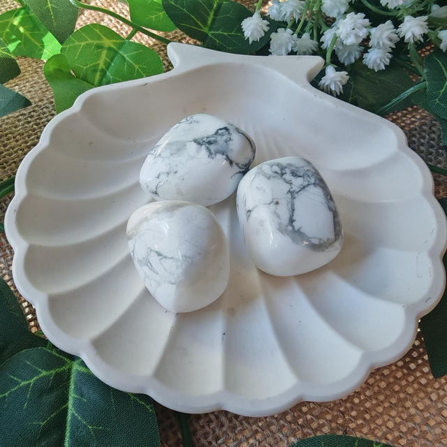 pierre roulée howlite cubique 20 à 40 mm