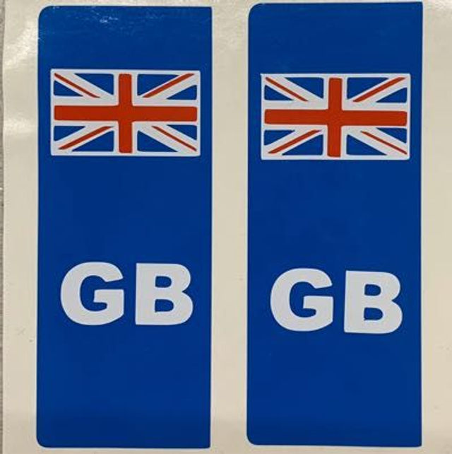 Number Plate Stickers X2