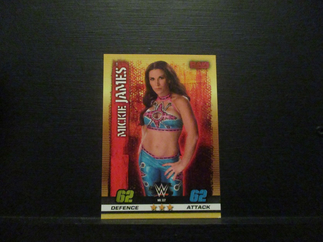 Mickie James - Raw Slam Attax 10th Edition Original Trading Card #117