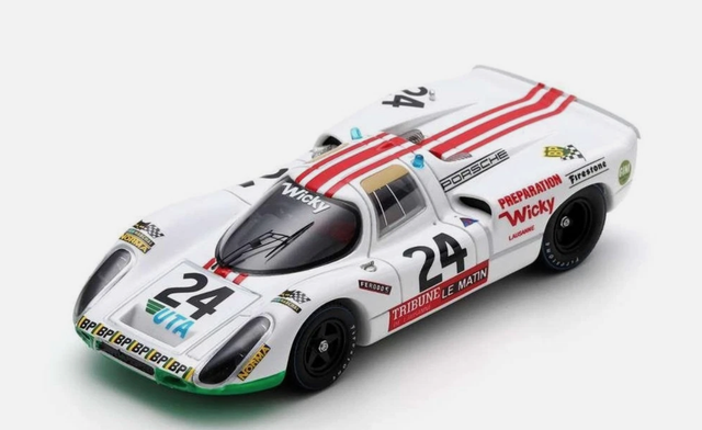 Porsche 907 Le Mans 1972 Brun Mattli Bayard Wicky Spark 1:43