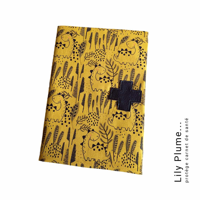 Protège carnet de santé baby dino
