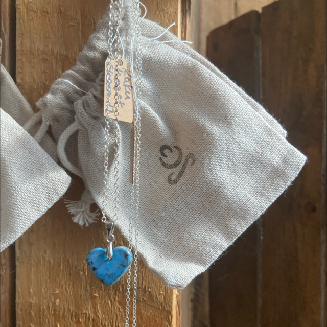 Small clay heart chain