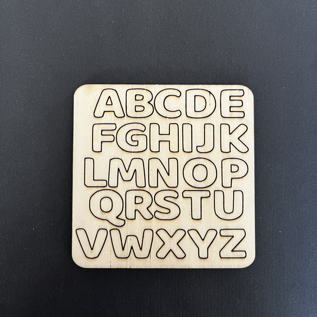 Plaque alphabet 