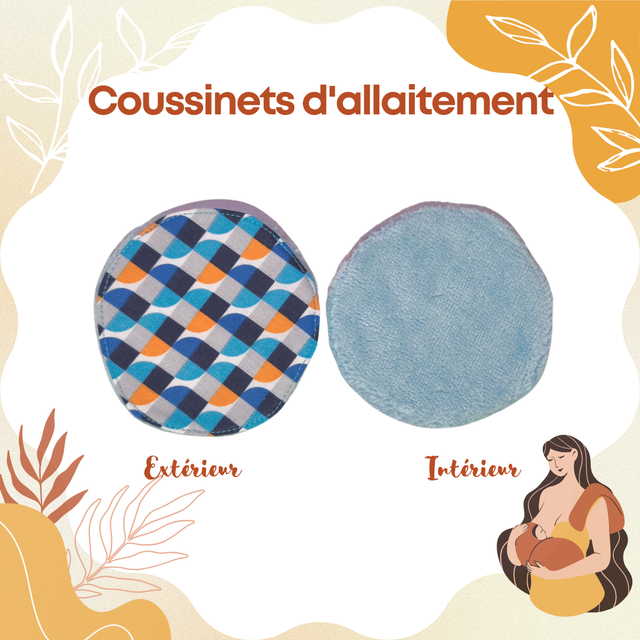 Coussinets d'allaitement Bleu ciel