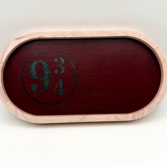 Plateau en jesmonite - inspiration Harry Potter