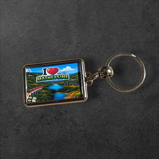 Porte clé métal I love Matheysine 