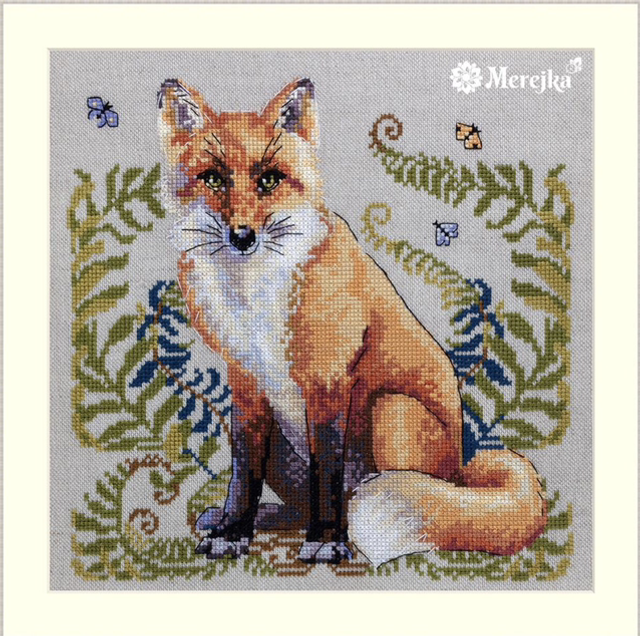 Merejka The Fox counted cross stitch kit