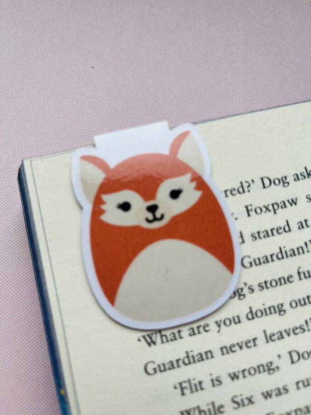 ‘Fox’ Squish magnetic bookmark