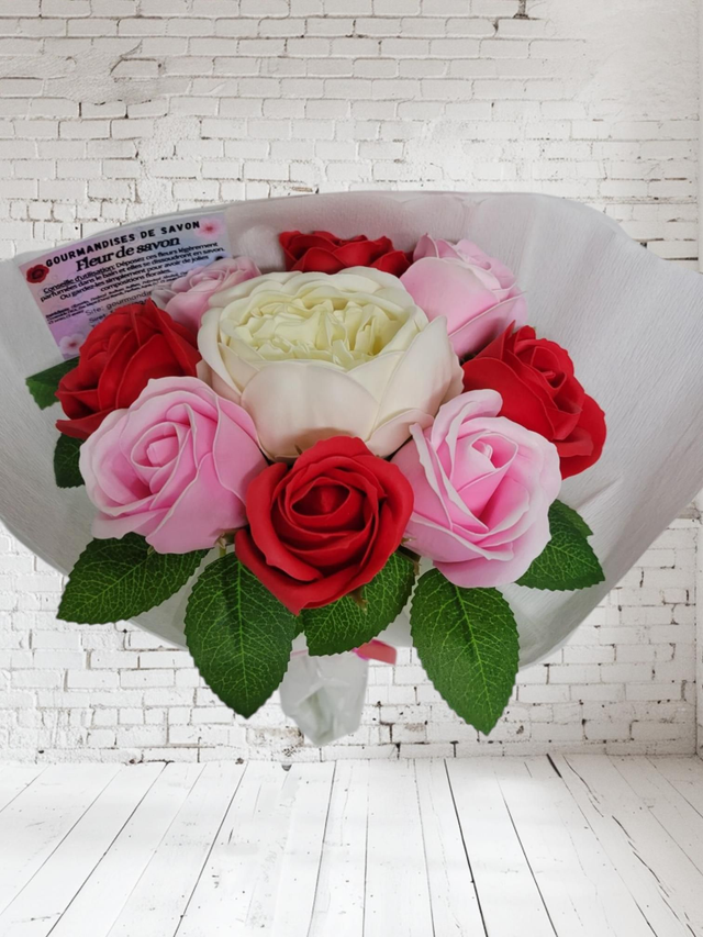 Bouquet fleurs de savon 