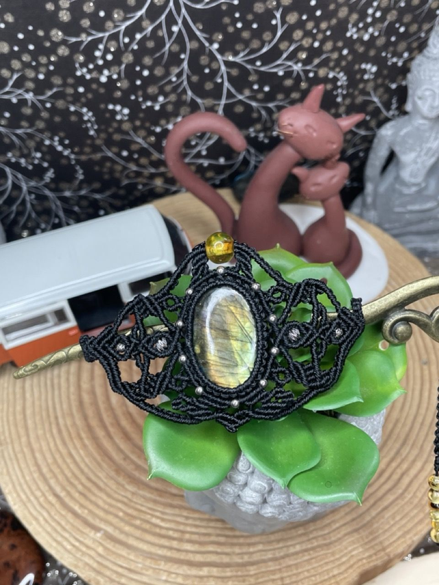 Barrette à Cheveux Labradorite 