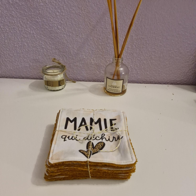 Lot de 8 Cotons Lavables – Édition Spéciale Fête des Grands-Mères 🌸