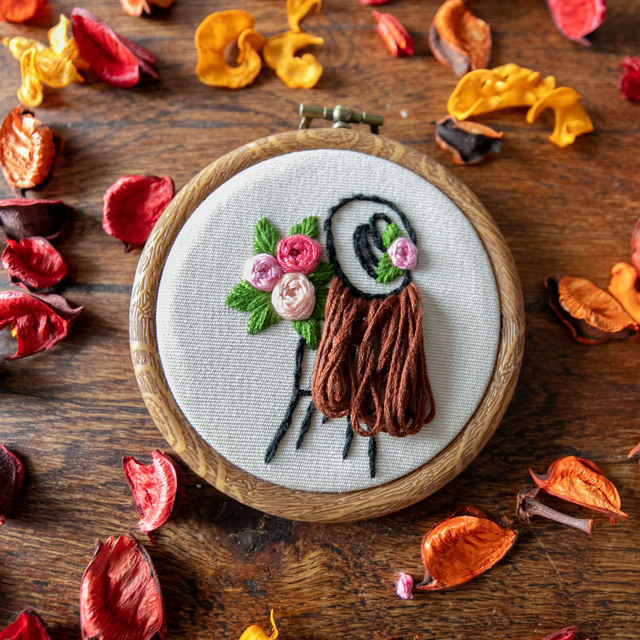 Broderie - La femme au chapeau -