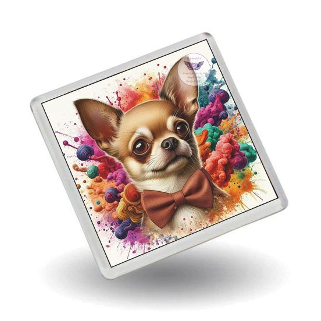 Artistic dog print Fridge Magnet (D25)