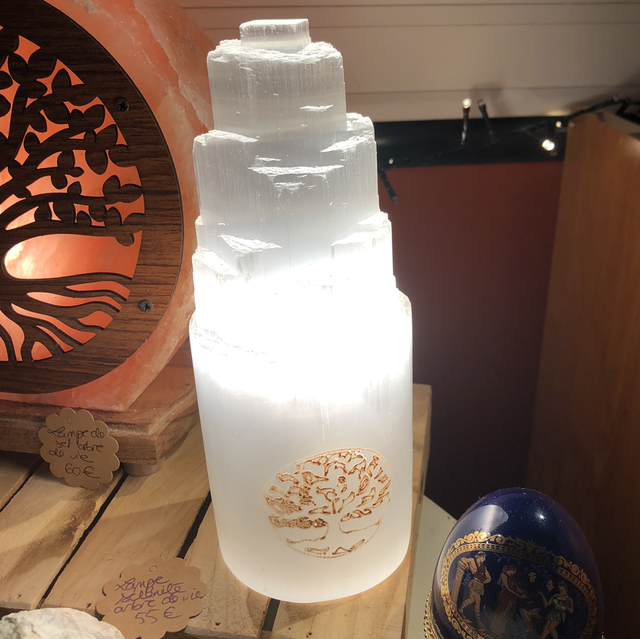 Lampe sélénite arbre de vie 