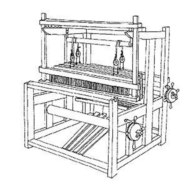 Atelier tissage sur métier a bras 