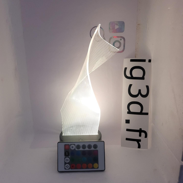 Lampe 3d Vague