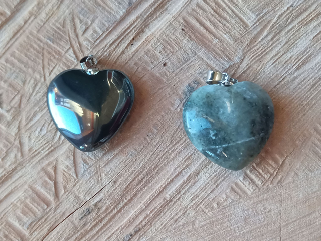 Pendentif Coeur de Cristaux véritables