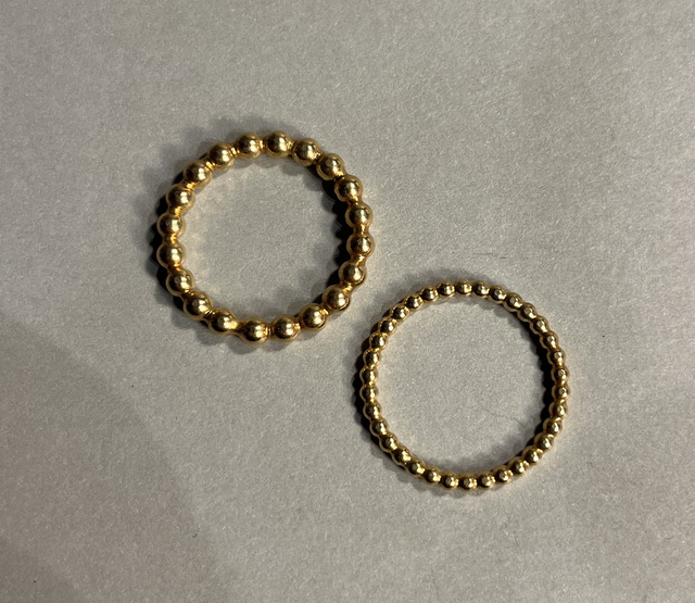 Ring DOTS dick goldplattiert