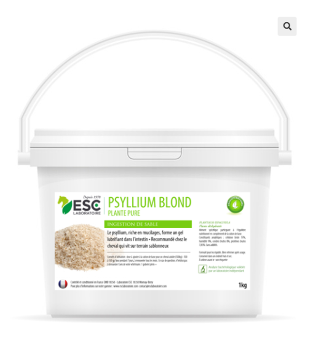 PSYLLIUM BLOND – Transit et ingestion de sable cheval – Plante pure
