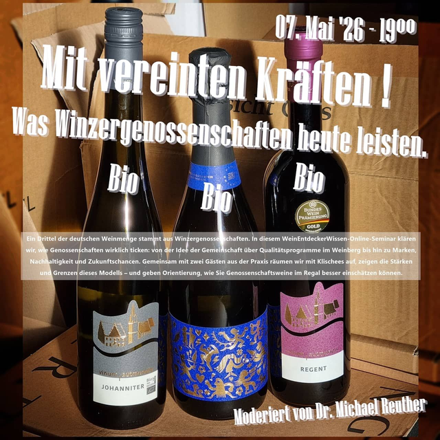 DWI-Winzergenossenschaften-Seminar Weinpaket 7.5.26 19°° Uhr - Sekt Weiß Rot