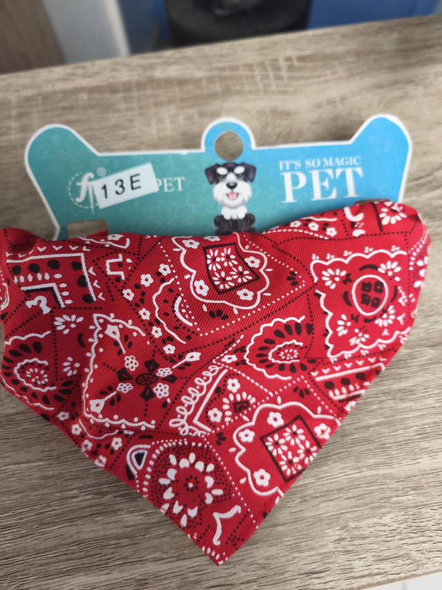 Collier bandana Tl rouge