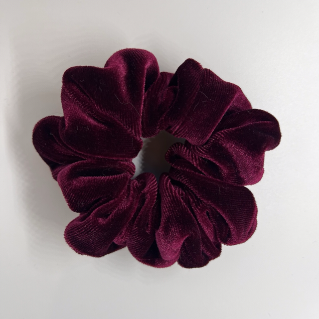 Red Wine Velvet Scrunchie 