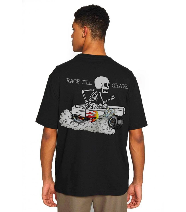 Camiseta Skull Outsiders - Negro