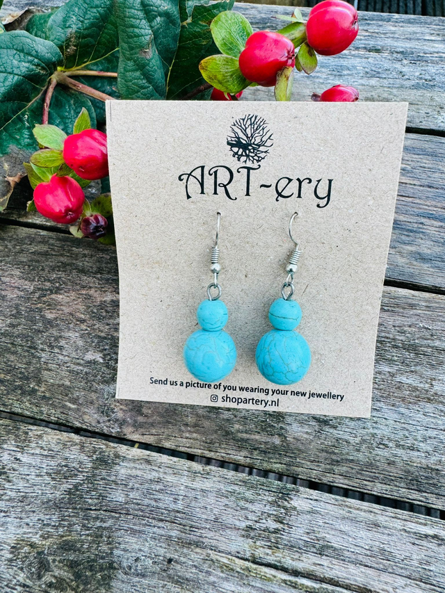 Big bead earrings