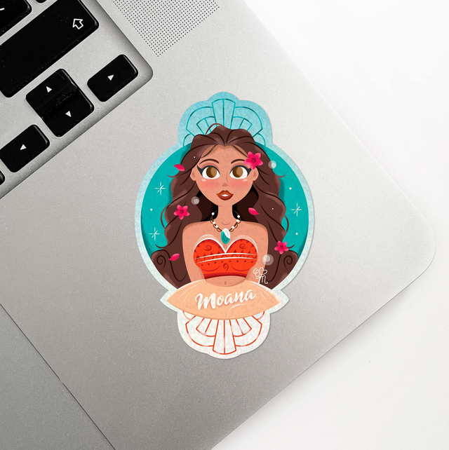 Sticker holographique Girl Power | 19 Moana