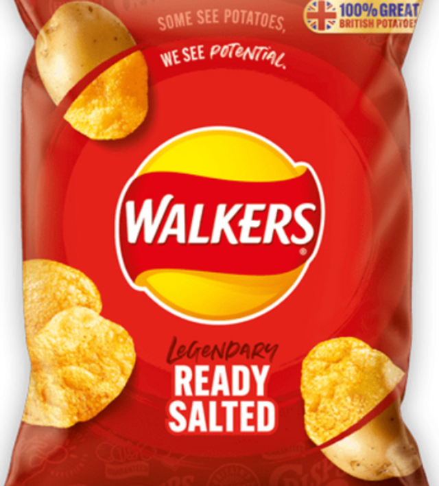 Walkers Ready Salted Crisps 32.5g