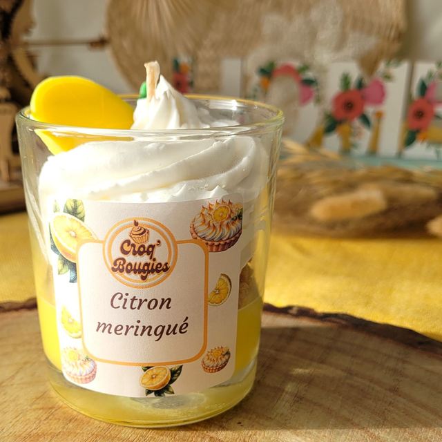 Bougie 140g - CITRON MERINGUE