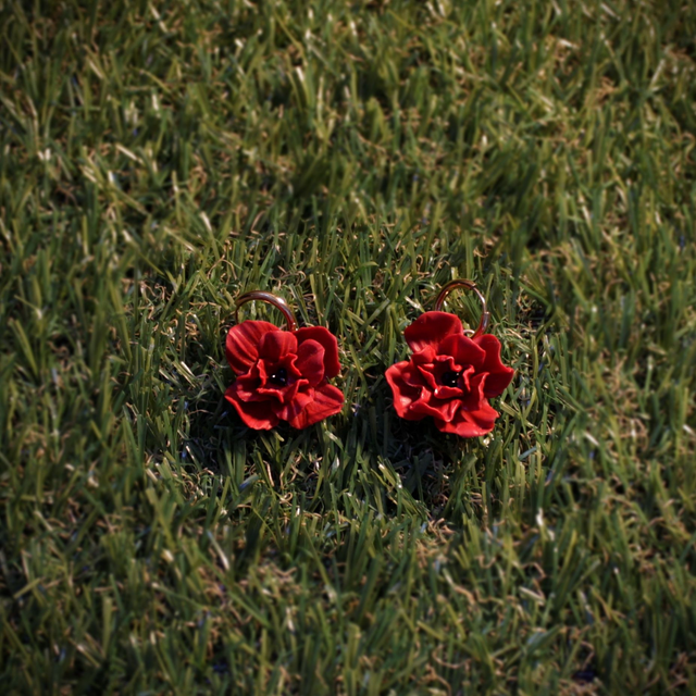 Grandes Coquelicots - Doré