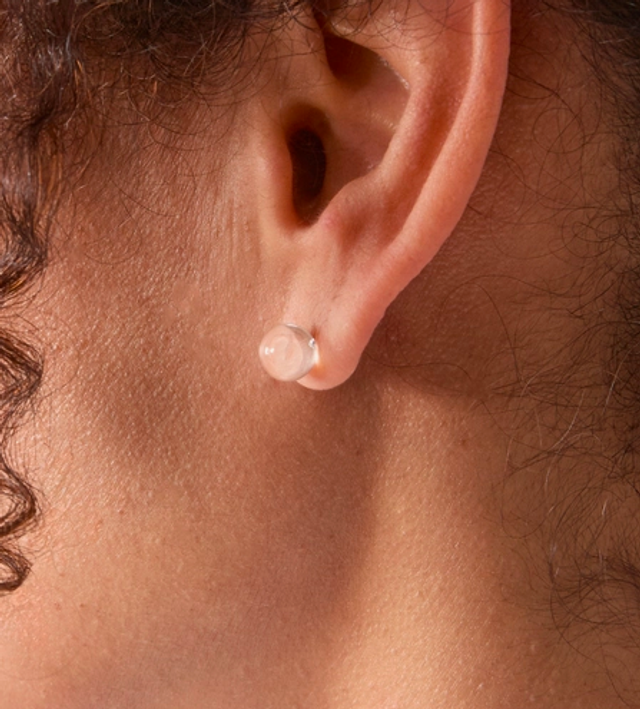 CHALK clear stud earrings