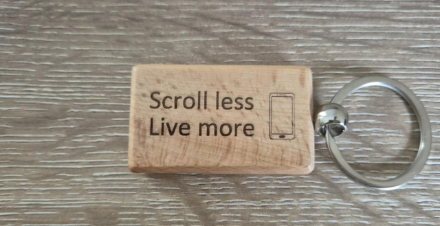 Scroll Less Keyring  