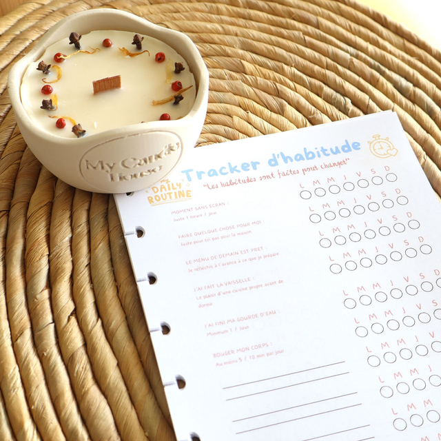 Recharge 50 Trackers d'Habitudes + Recharge bougie (en option)