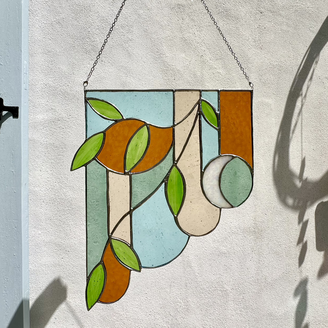 Tableau Art Deco Leaf