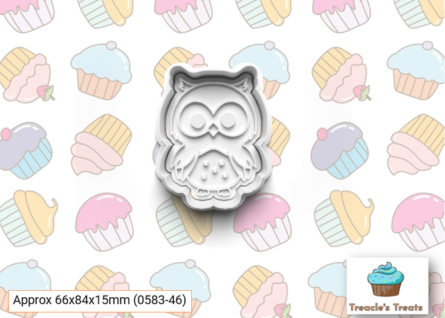 Owl Fondant/cookie stamp with cutter 