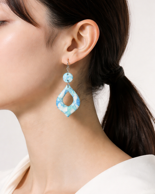 Parure boucles d'oreilles Pierre