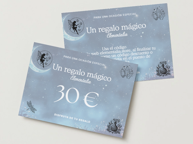 Tarjeta Regalo Elementalia – 30 € (Diseño Magia)