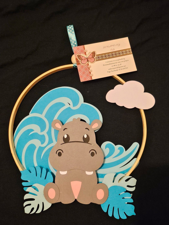 Suspension hippopotame 